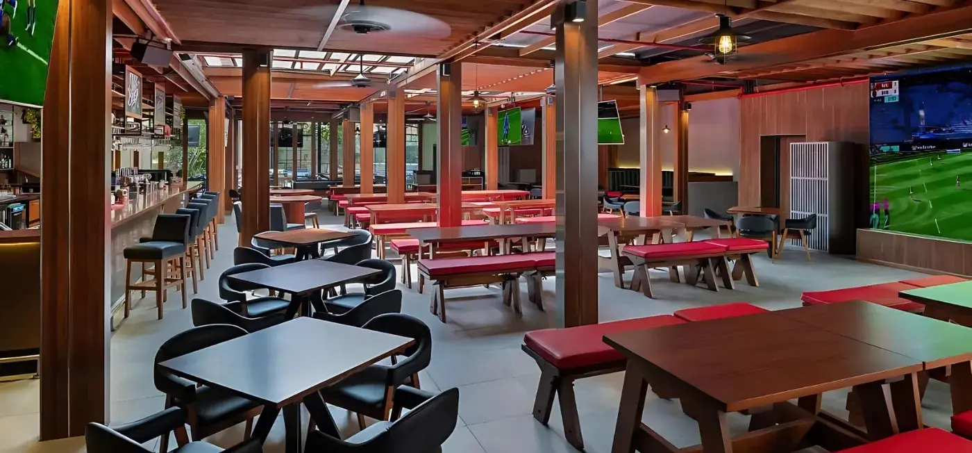 Sports Bar view of JA Ocean View Hotel Jumeirah Beach Dubai